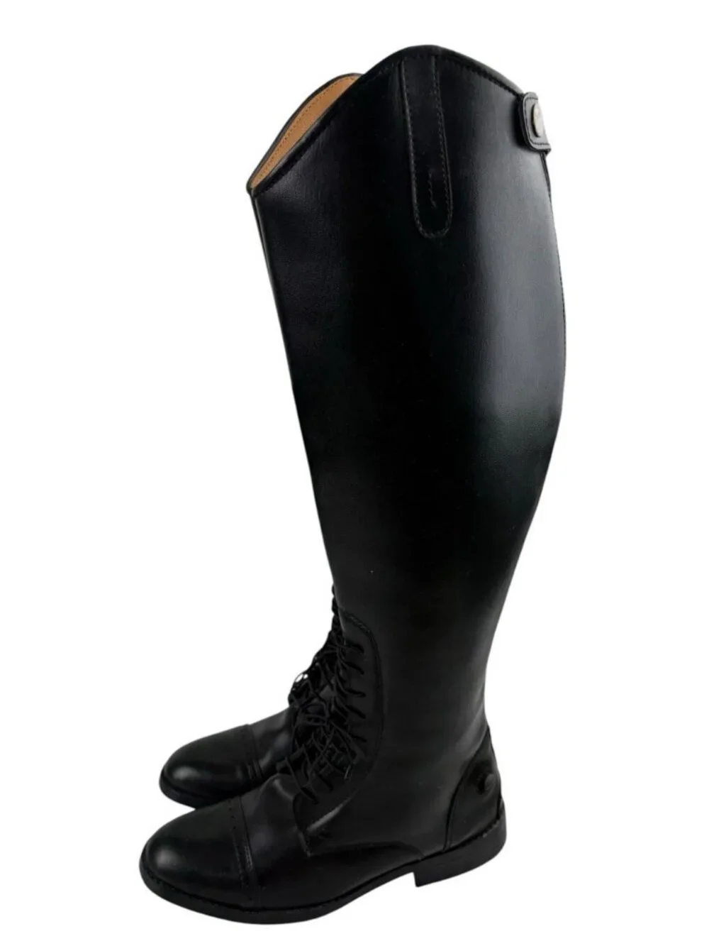 *NWOB EquiStar Equestrian Field Boots Size 6.5 Wide Black Paddock Jodphur Sports